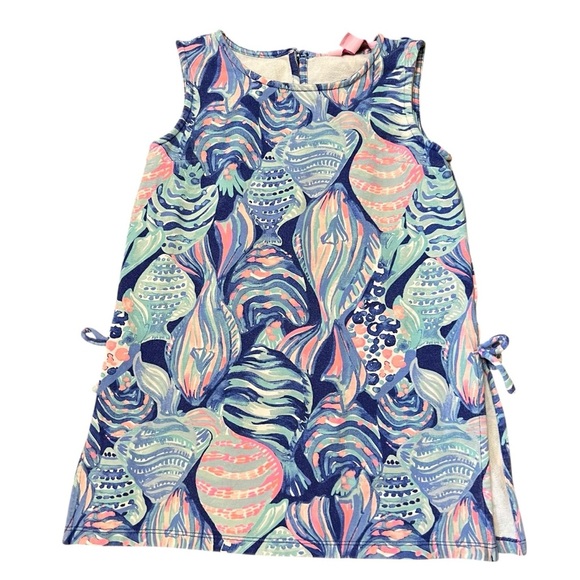 Lily Pulitzer Mini Donna Twilight Blue Lttle Girls Dress Size Small 4-5 Scale Up - Picture 8 of 9